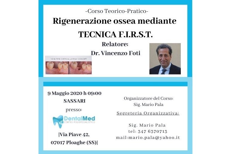 Rigenerazione Ossea mediante Tecnica F.I.R.S.T. Rigenerazione Ossea mediante Tecnica F.I.R.S.T.
